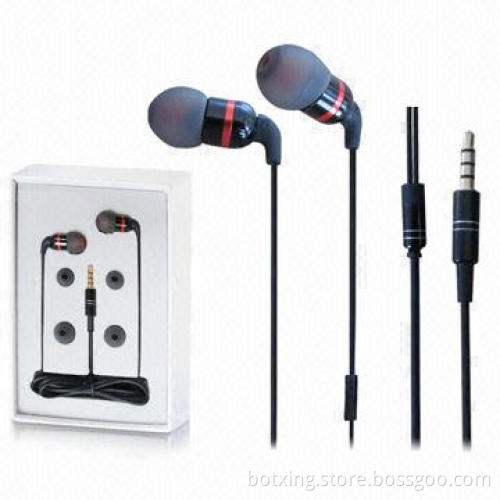 High-quality Metal In-ear Earphones with Nice Gift Box, Ideal for Christmas Promotion